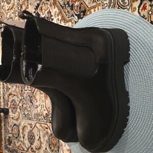 ARIZONA JEAN CO. BRAND WOMEN'S BLACK HEELED SHORT MOTO BOOTS SIZE 6